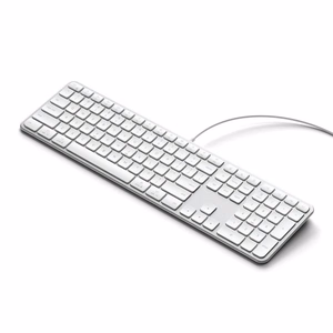 Juhtmega klaviatuur USB A/USB C QWERTY Dual (Mac/Windows) Satechi Slim LX3 Wired hõbedane