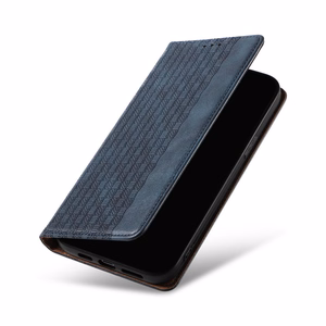 Magnet Strap Ümbris jaoks Samsung Galaxy S23+ Flip Wallet Mini Lanyard Stand sinine