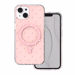 Bubble Dots Mag чехол для iPhone 13 / 14 6,1", розовый