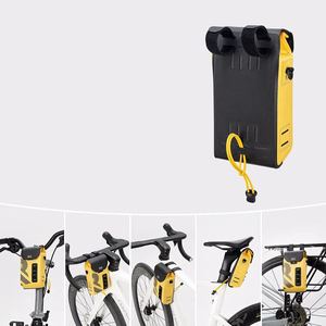 Rockbros AS-160 veekindel jalgratta juhtraua kott 1.3L - kollane