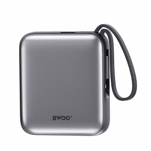 BWOO akupank P74 22.5W 20000 mAh with 2 built-in cables 1 x USB-C 1 x Lightning must