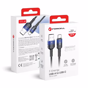 Kaabel USB A to USB C Forcell F-Energy QC4.0 3A 66W Gradient 1 m C352 must