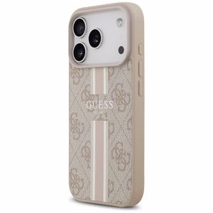 Guess 4G Printed Stripes MagSafe Ümbris jaoks iPhone 17 Pro - Roosa