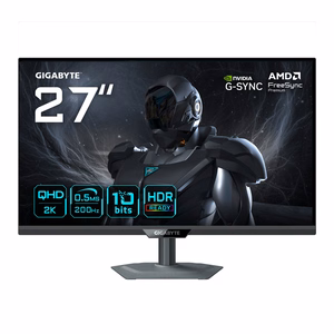 GIGABYTE G27Q20 27 tolli QHD mängumonitor 2560x1440 200Hz 0.5ms 350 cd/m2 G-Sync ühilduv FreeSync Premium HDR10 HDMI 2.0 DisplayPort 1.4