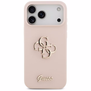 GUESS ümbris jaoks IPHONE 17 Pro Max GUHCP17XSC4GSMP (Silicone W/ Big 4G Script) roosa