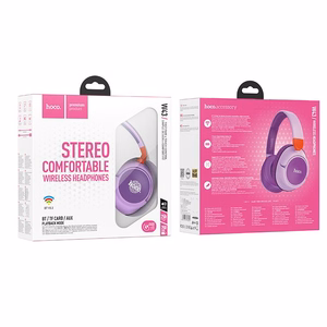 HOCO juhtmevaba bluetooth kõrvaklapid W43 purple