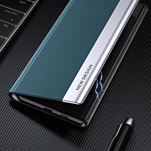 Sleep Ümbris Pro ümbris jaoks Samsung Galaxy S23+ with flip stand sinine