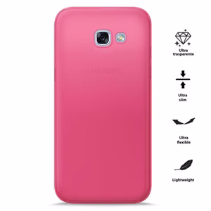 PURO 0.3 Nude ümbris seadmele Samsung Galaxy A3 (2017), fluorestseeruv roosa