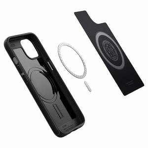 Spigen Mag Armor ümbris koos MagSafe'iga iPhone 13-le - mattmusta