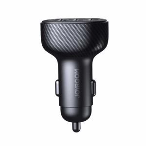 Joyroom JR-CCD03 3.4A автомобильное зарядное устройство с дисплеем 3x USB-A - чёрный
