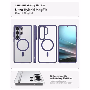 Spigen Ultra Hybrid Mag MagSafe чехол Samsung Galaxy S26 Ultra - прозрачно-темно-синий