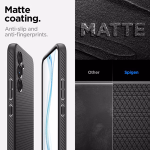 Spigen Liquid Air Ümbris jaoks Samsung Galaxy A54 5G - Matte must