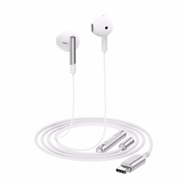 Acefast L3 Wired USB-C Headphones with Microphone - valge