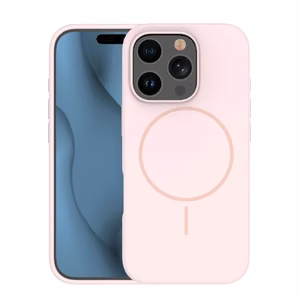 Silicone Thin Mag ümbris iPhone 16 Pro 6,3" heleroosa