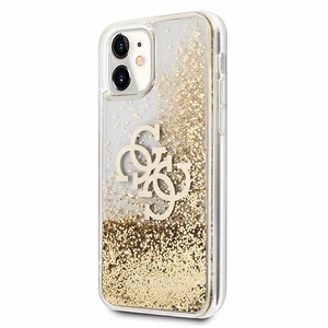 Guess 4G Big Liquid Glitter ümbris jaoks iPhone 11 6.1" / Xr - kuldne
