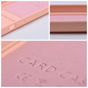 Ümbris jaoks iPhone 15 PRO Card Ümbris roosa