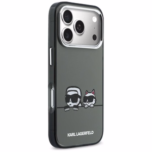 Karl Lagerfeld IML Karl & Choupette Peekaboo Logo MagSafe Ümbris for iPhone 17 Pro - must