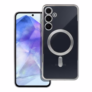 ELECTRO MAG COVER case compatible with MagSafe jaoks SAMSUNG A55 hõbedane