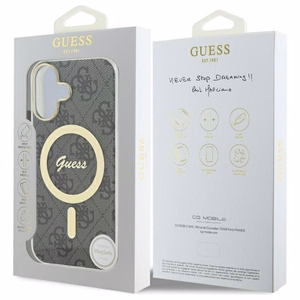 Guess IML 4G MagSafe Ümbris jaoks iPhone 16 Plus - must