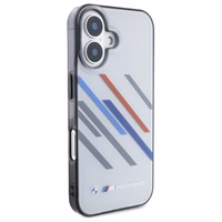 BMW Motosport IML Random Stripes iPhone 16 Plus Ümbris - hall