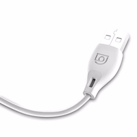 Dudao L4M USB-A - MicroUSB 2.4A kaabel 1m - valge