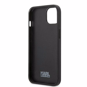Чехол Karl Lagerfeld Flower Ikonik Karl для iPhone 13 mini — серый
