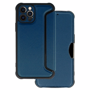 Чехол-книжка Razor Carbon для Iphone 12 Pro тёмно-синий