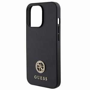 Guess Strass Metal Logo iPhone 13 Pro 6.1" Ümbris - must