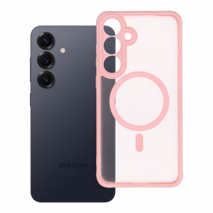 Чехол для Samsung S25 PLUS Full Matte Mag Cover совместимый с MagSafe светло-розовый