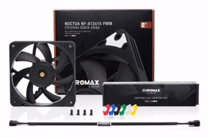 Noctua NF-A12X15 PWM CH.BK.S arvuti jahutuskomponent Arvutikohvri ventilaator 12 cm must