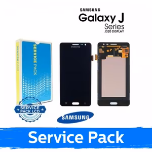 LCD ekraan ühilduv Samsung J320F 2016 J3 must (Service Pack)