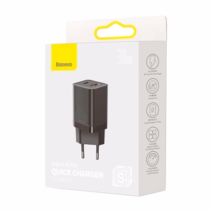 Laadija Baseus Super Si Pro 30W USB-C/USB-A must CCSUPP-E01