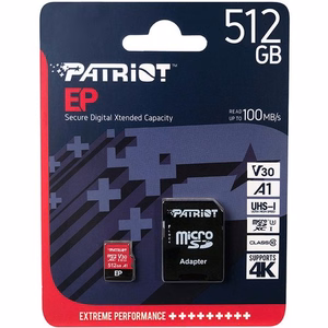 Patriot Memory PEF512GEP31MCX mälukaart 512 GB MicroSDXC Class 10
