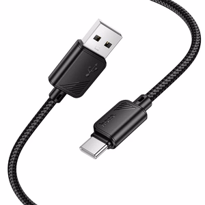 Кабель USB A to USB C Hoco 3A 1 m X113 черный