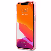 Guess GUHCP13SPCUGL4GPI iPhone 13 mini 5,4" roosa/roosa hard ümbris Glitter 4G Big Logo