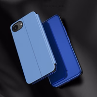 Clear View Ümbris jaoks iPhone 16e Flip Cover - sinine