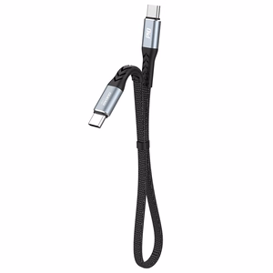 USB кабель Dudao (L10C) "USB-C (Type-C) - USB-C (Type-C)" (100W 5A) серый 0.23M
