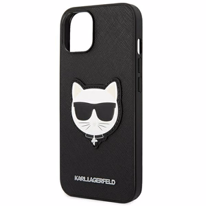 Karl Lagerfeld Saffiano Choupette peaümbruse ümbris iPhone 14 Plus'ile - must