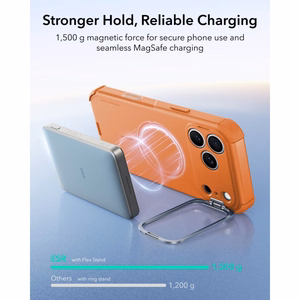 ESR Cyber Tough Kickstand MagSafe ümbris mudelitele iPhone 18 Pro / 17 Pro, oranž
