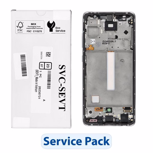 ServicePack LCD Display SAMSUNG A52S 5G A528B GH82-26861D valge