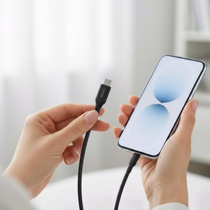 Кабель USB C to USB C Forcell F-Energy QC4.0 PD 3A 60W Silicone 1 m C344 чёрный
