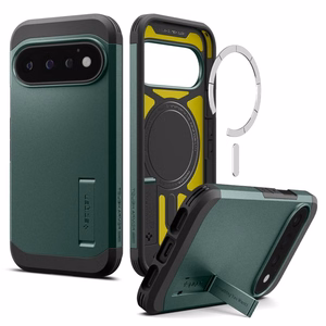 Spigen Tough Armor Mag MagSafe ümbris mudelile Google Pixel 11 Pro, tumeroheline