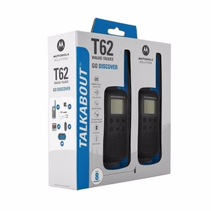 Motorola Talkabout T62 topeltpakett + laadija sinine