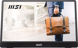 MSI PRO MP161 E2U kaasaskantav monitor must 39.6 cm (15.6") LED 1920 x 1080 pikslit
