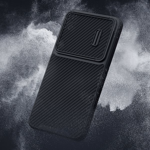 Чехол Nillkin Synthetic Fiber S для Samsung Galaxy S23+ с защитой камеры чёрный