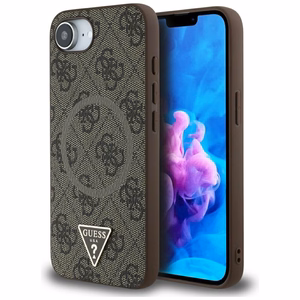 GUESS ümbris jaoks IPHONE 16e (SE 4 2025) compatible with MagSafe GUHMPSE4P4TDPW (PU 4G RingTriangle Logo) brown