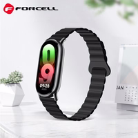 FORCELL F-DESIGN FX8 strap jaoks XIAOMI Mi Band 8 must