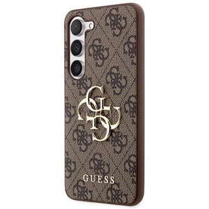 Guess GUHCS23S4GMGBR S23 S911 коричневый/коричневый жесткий кейс 4G Большой металлический логотип