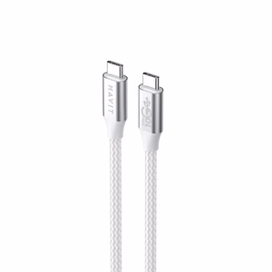 Havit CB6290 - USB Type C USB Type C kaabel, 1 m (valge/hall)