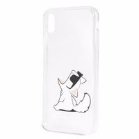 Karl Lagerfeld Choupette Fun iPhone Xs Max Ümbris - läbipaistev